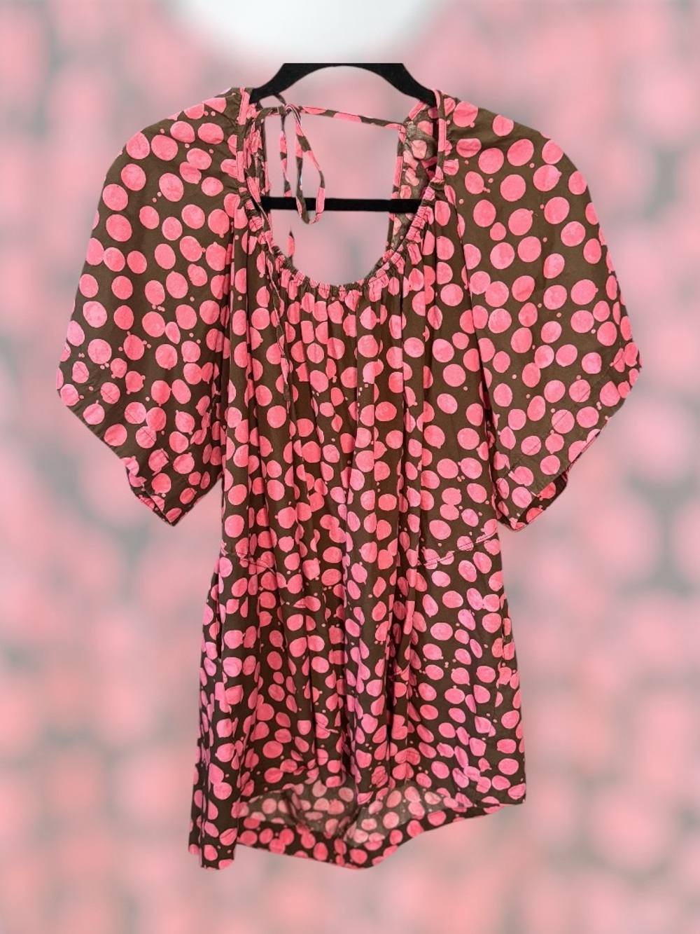 Free People Pink/Chocolate Combo Jodie Printed Tunic
Flowy Oversized dress